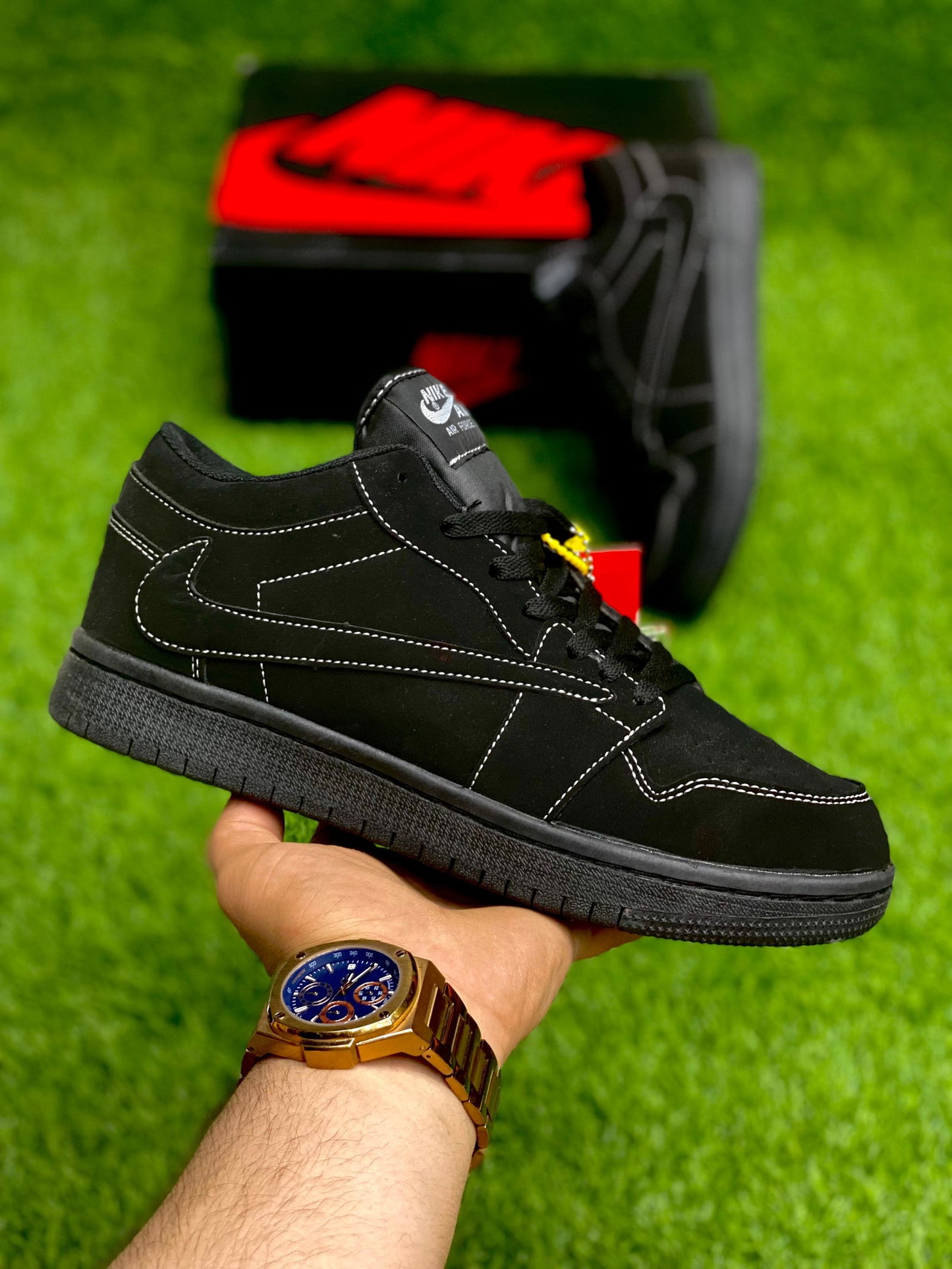 Air Jordan 1 Low x Travis Scott Black Phantom - Duad (ض)