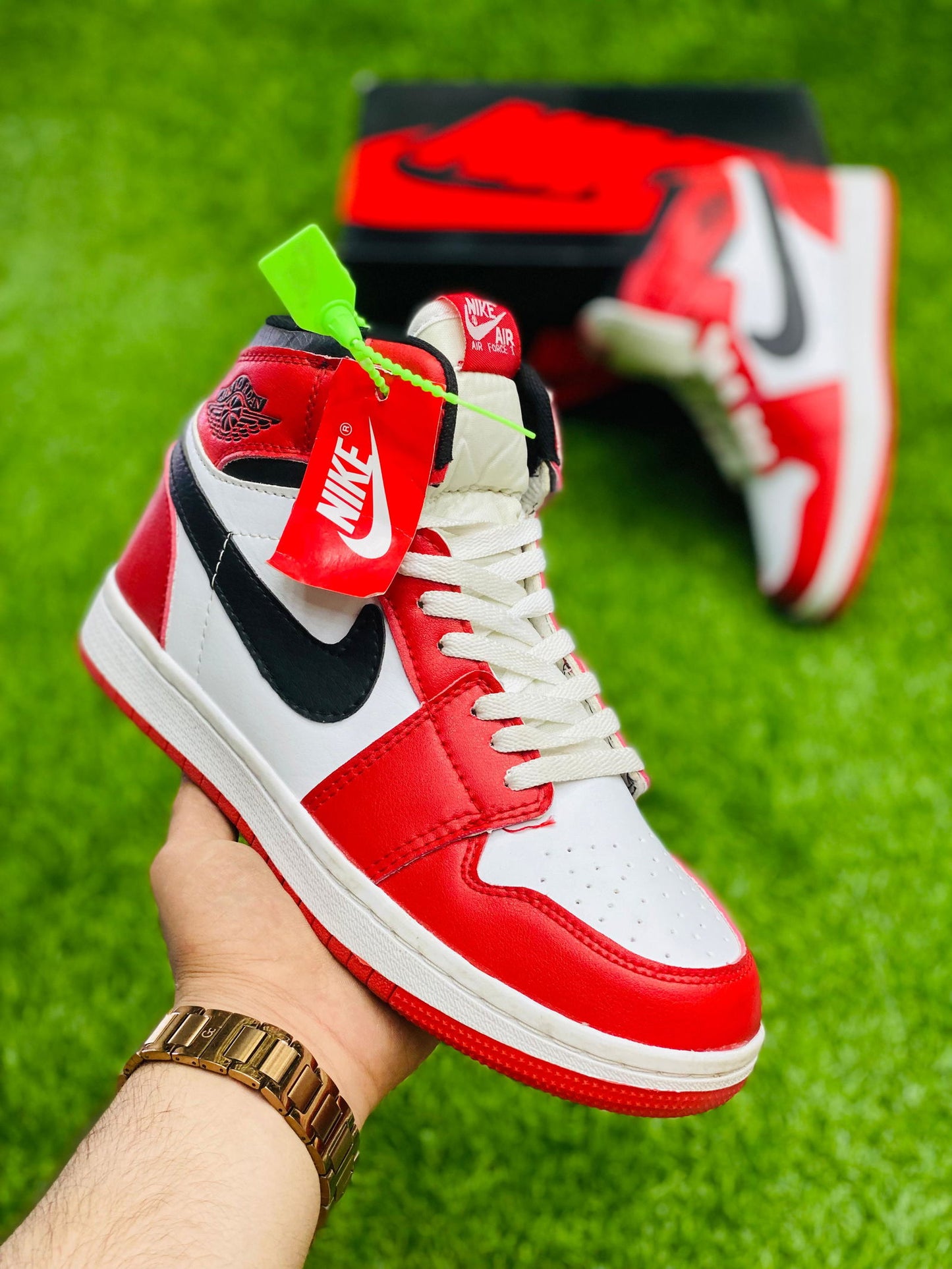 Air Jordan 1 Mid Chicago Toe - Duad (ض)