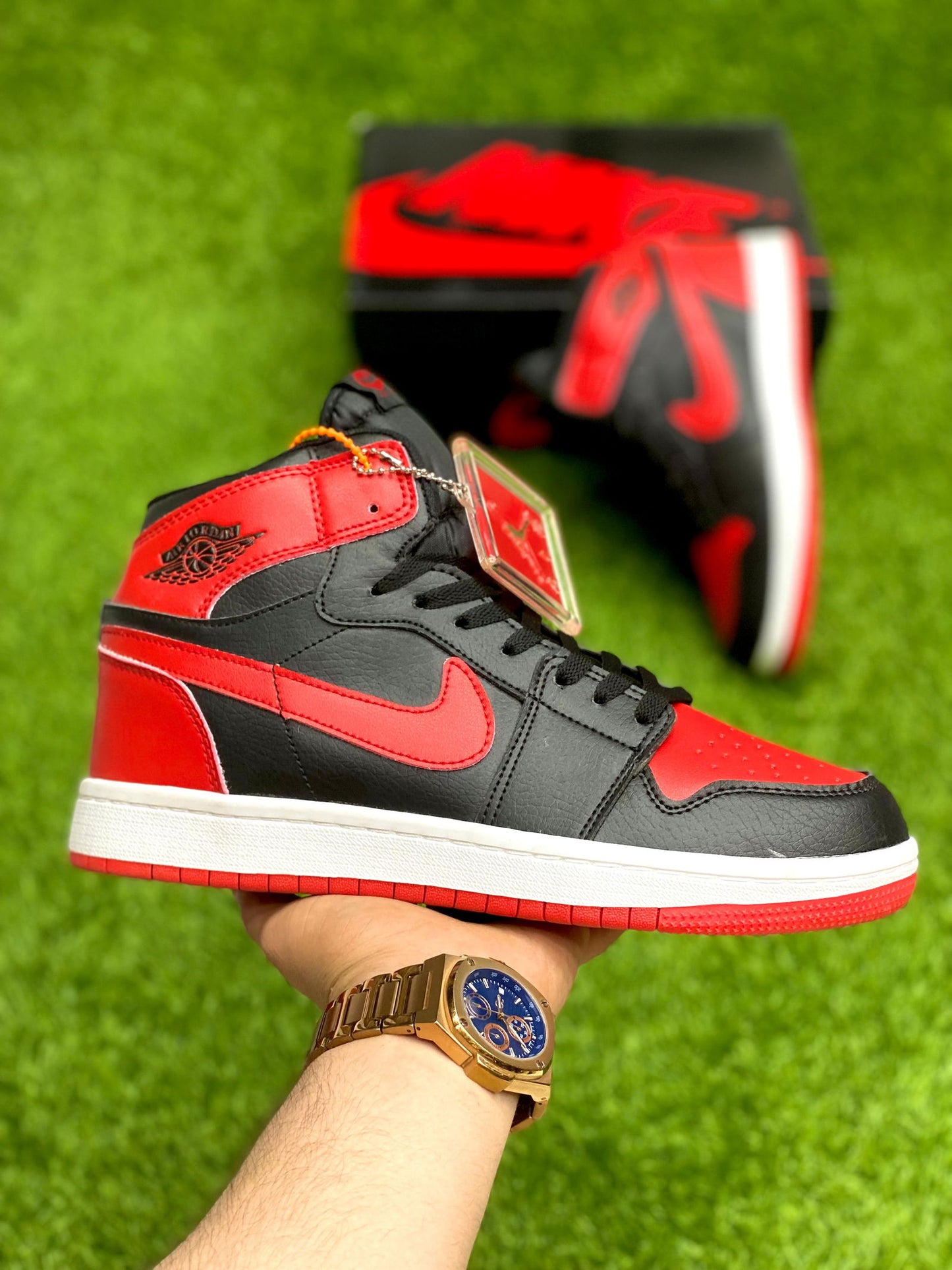 Air Jordan 1 Mid Gym Red Black White - Duad (ض)