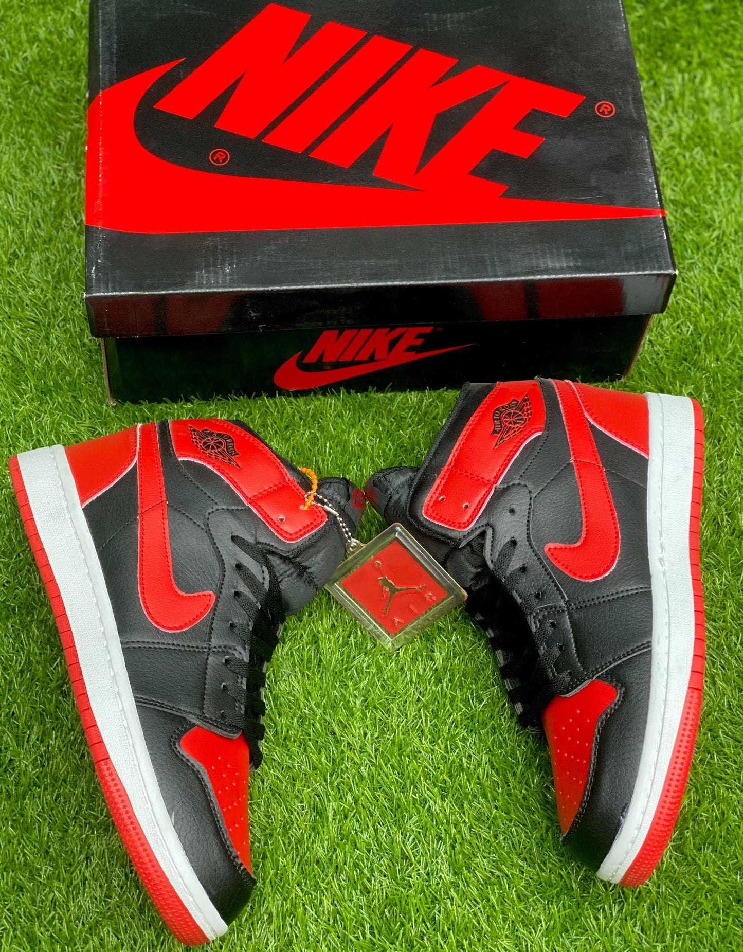 Air Jordan 1 Mid Gym Red Black White - Duad (ض)