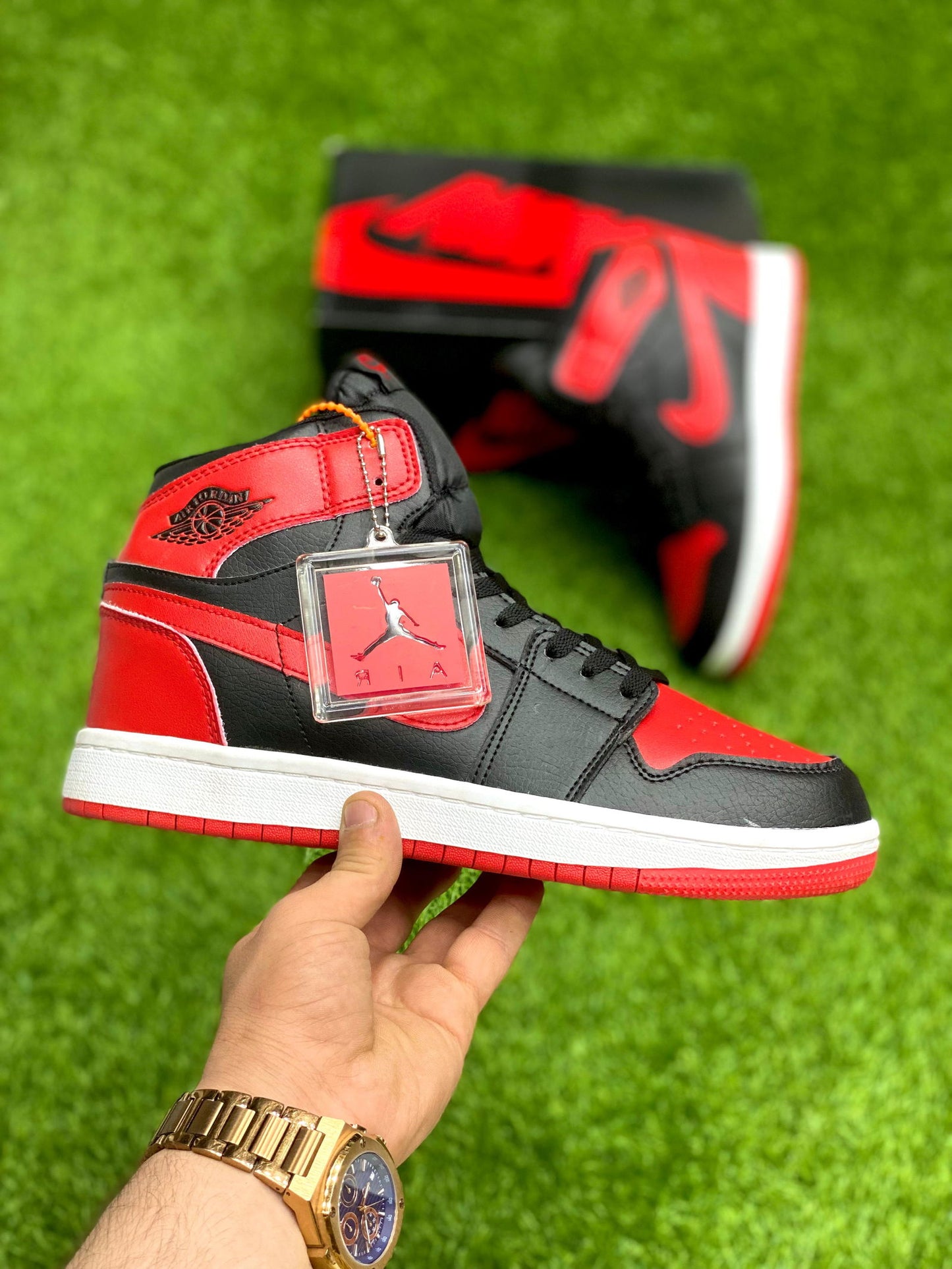 Air Jordan 1 Mid Gym Red Black White - Duad (ض)