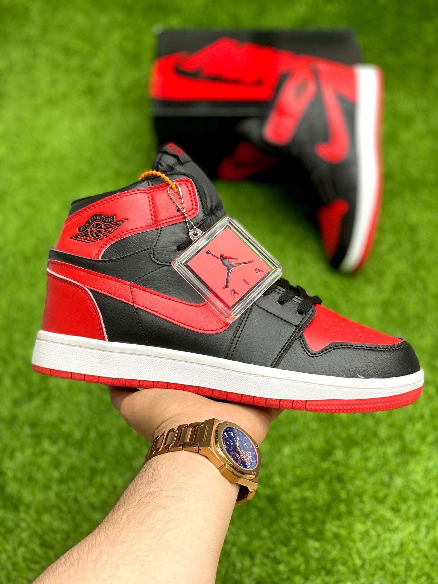 Air Jordan 1 Mid Gym Red Black White - Duad (ض)