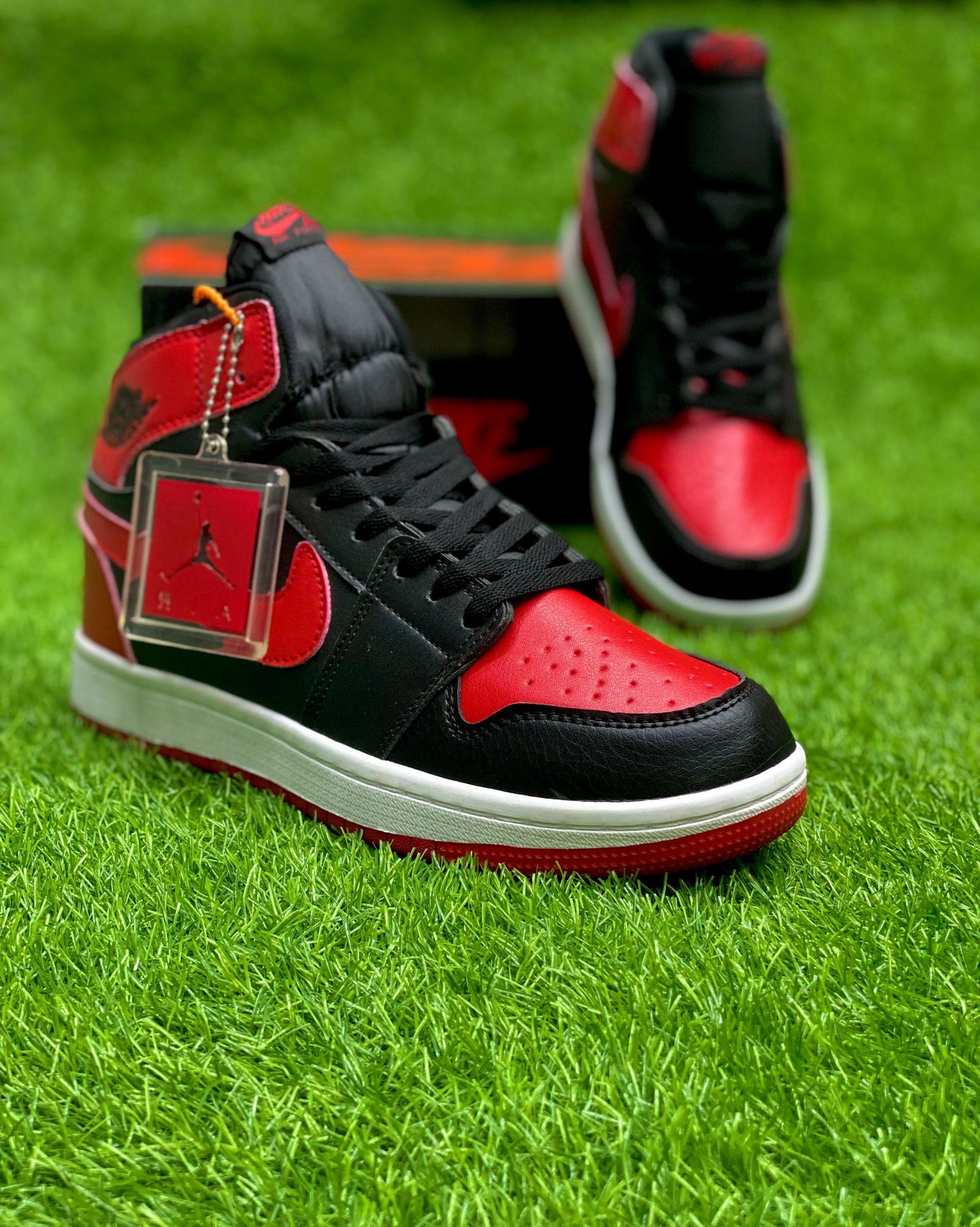 Air Jordan 1 Mid Gym Red Black White - Duad (ض)