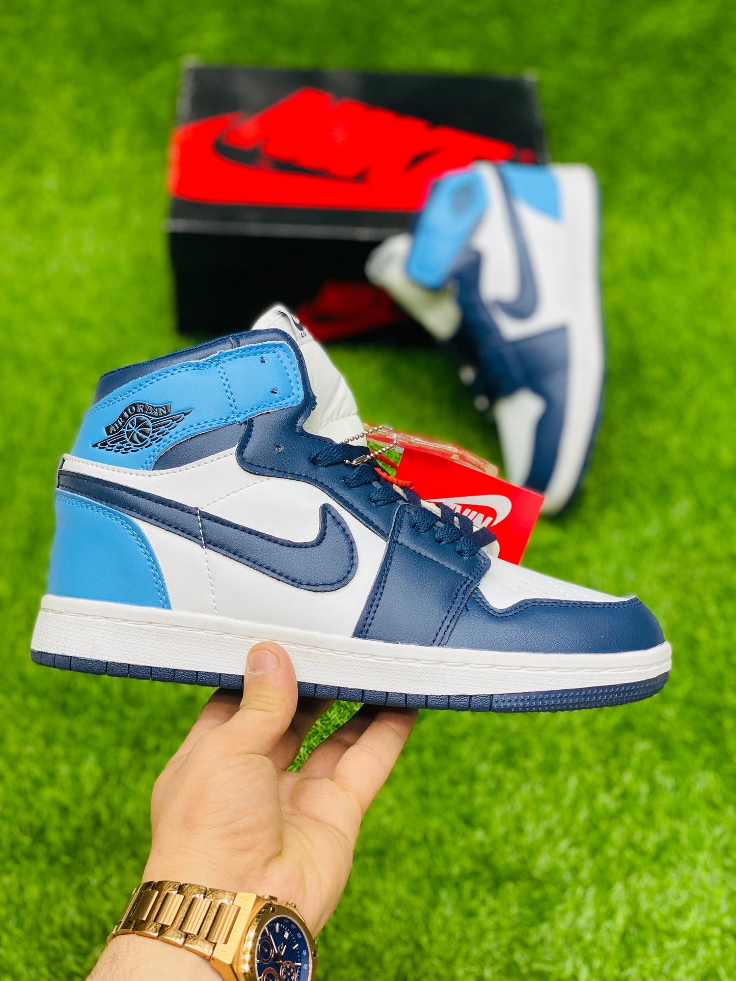 Air Jordan 1 Mid Storm Blue - Duad (ض)