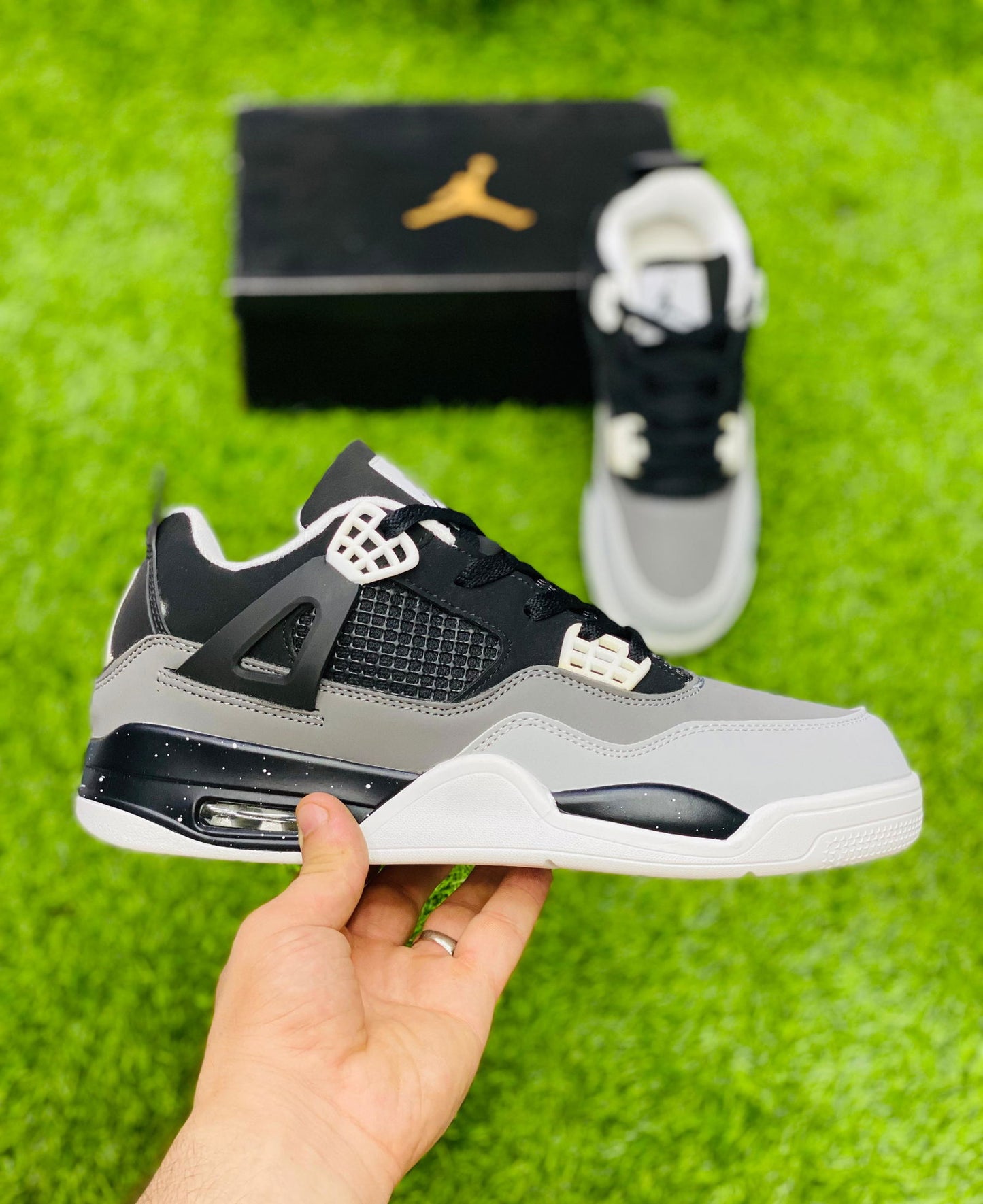 Air Jordan 4 Grey Black - Duad (ض)