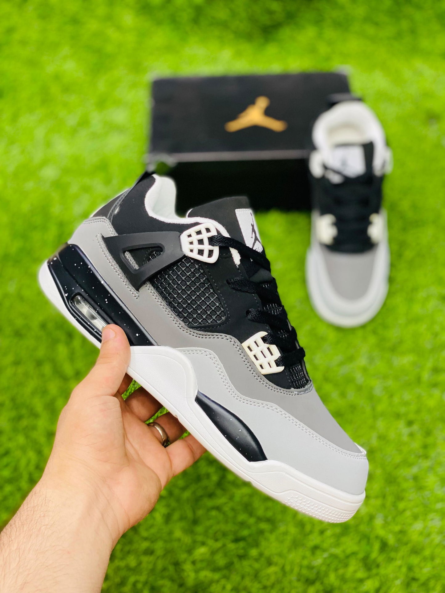 Air Jordan 4 Grey Black - Duad (ض)