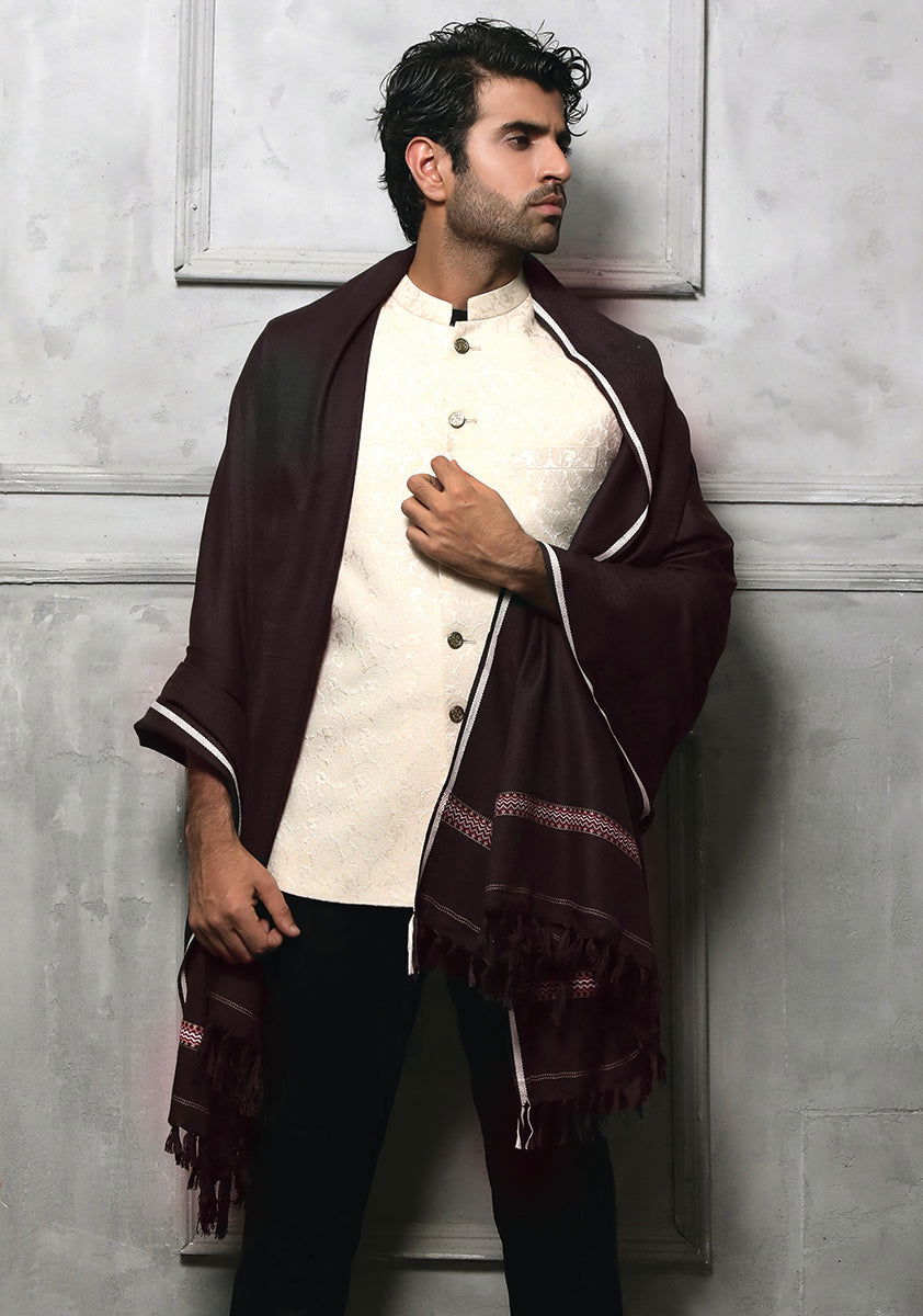Amir Adnan Traditional Woolen Shawls - Duad (ض)