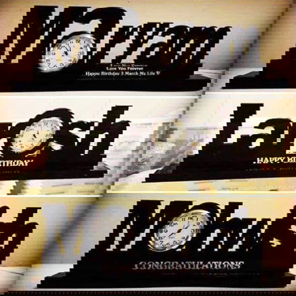 Customized Name Clock - Duad (ض)
