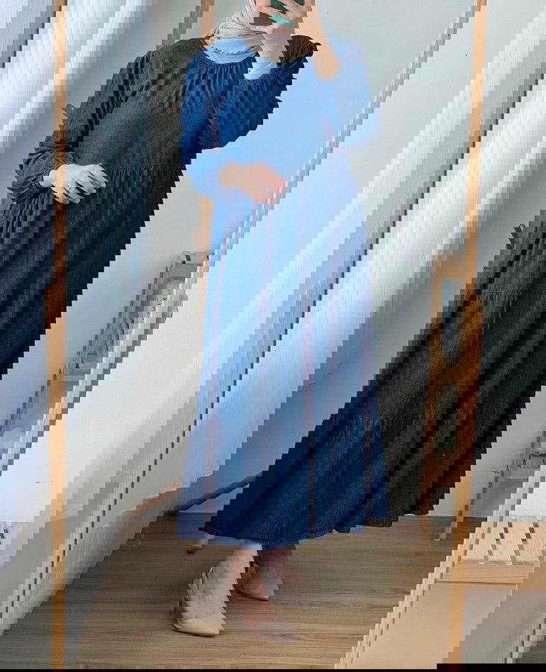 Eshaal Denim Abaya - Duad (ض)