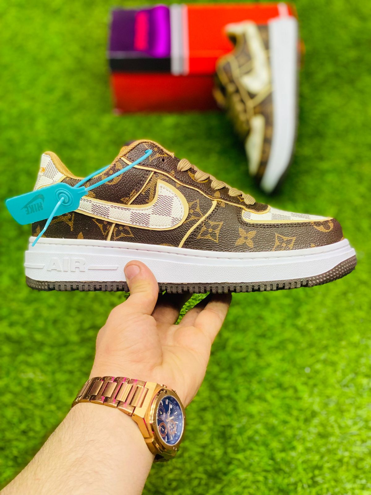Louis Vuitton x Nike Air Force 1 Low - Duad (ض)