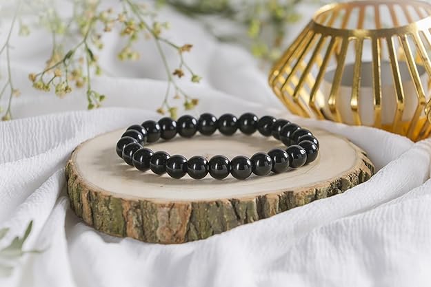 Luxuriest Black Tourmaline Stone Bracelet - Duad (ض)