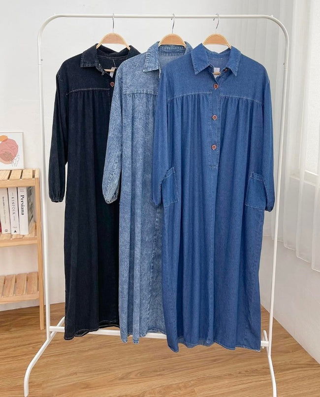 Royal Denim Abaya - Duad (ض)