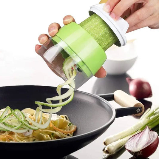 4 In 1  Vegetable Spiral Cutter - Duad (ض)