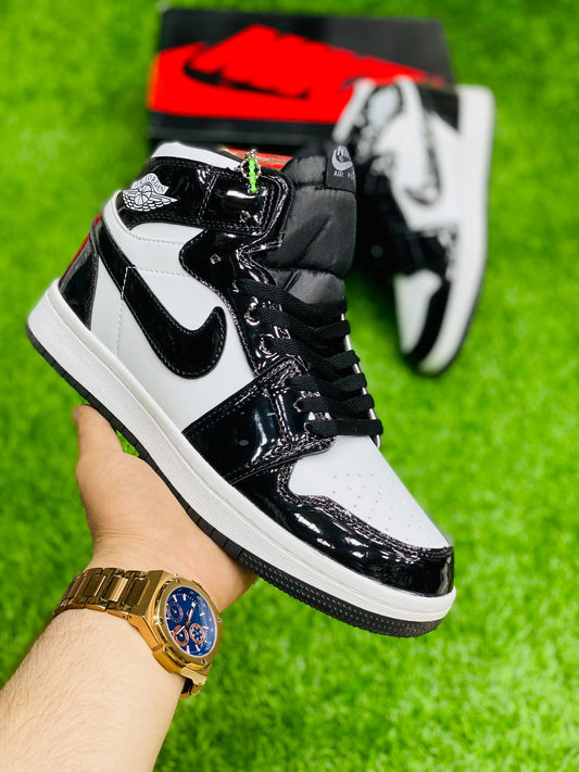 Air Jordan 1 Mid Black Shiny - Duad (ض)
