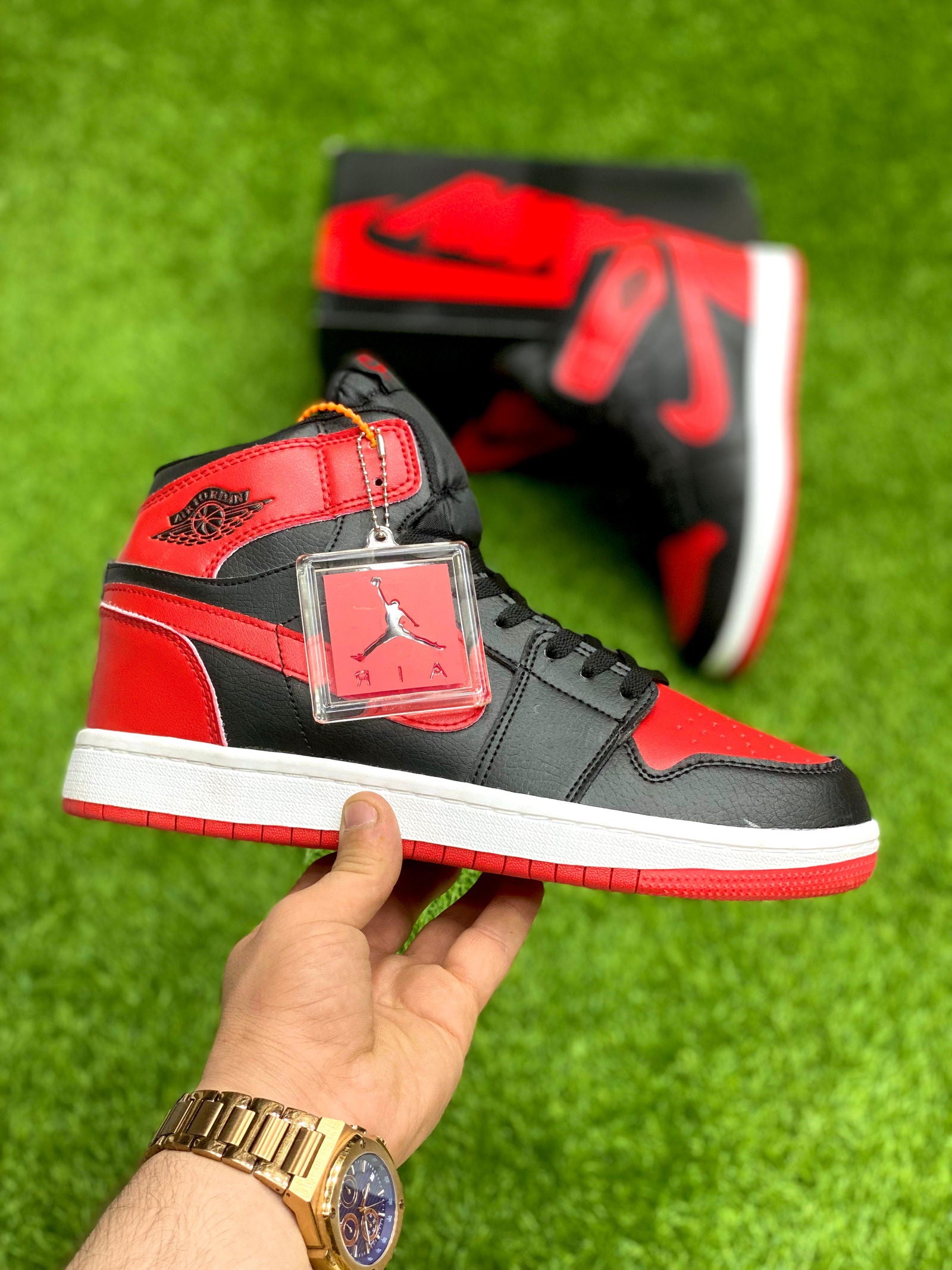 Air Jordan 1 Mid Gym Red Black White - Duad (ض)