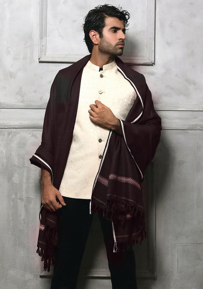 Amir Adnan Traditional Woolen Shawls - Duad (ض)