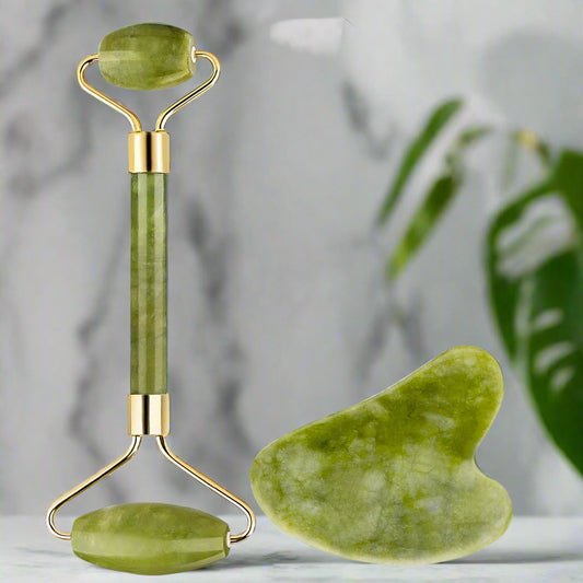 Jade Face Roller & Gua Sha - Duad (ض)