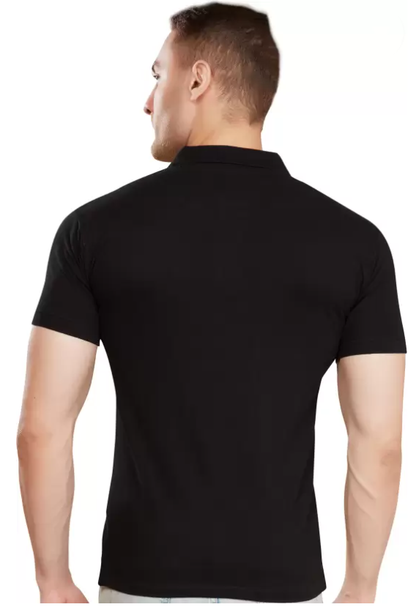 Legendary Black Polo Neck T-Shirt - Duad (ض)