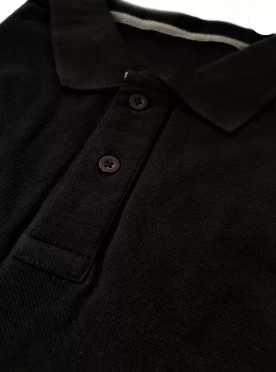 Legendary Black Polo Neck T-Shirt - Duad (ض)