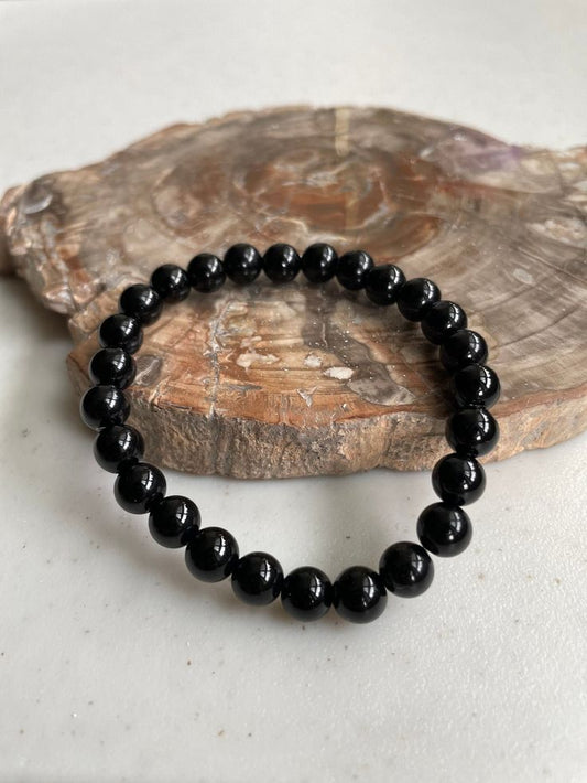 Luxuriest Black Tourmaline Stone Bracelet - Duad (ض)