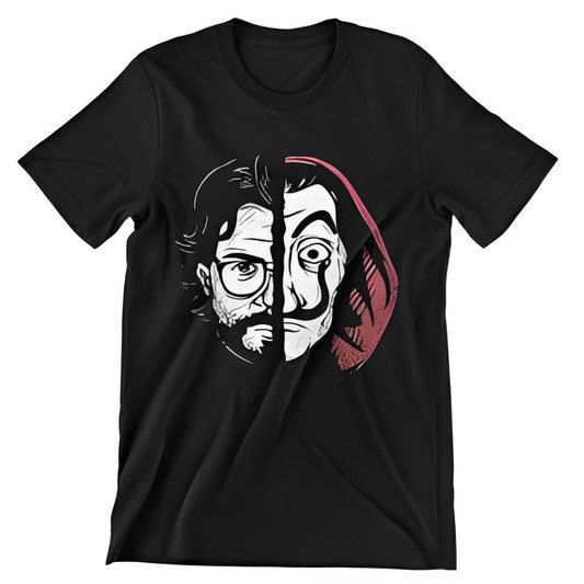 Money Heist & Professor Printed T-Shirt - Duad (ض)